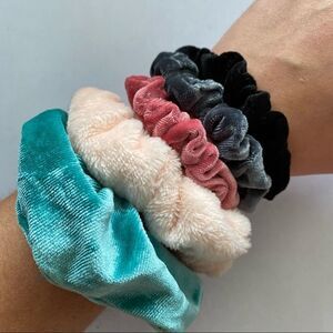 Set of 5 Velvet Scrunchies